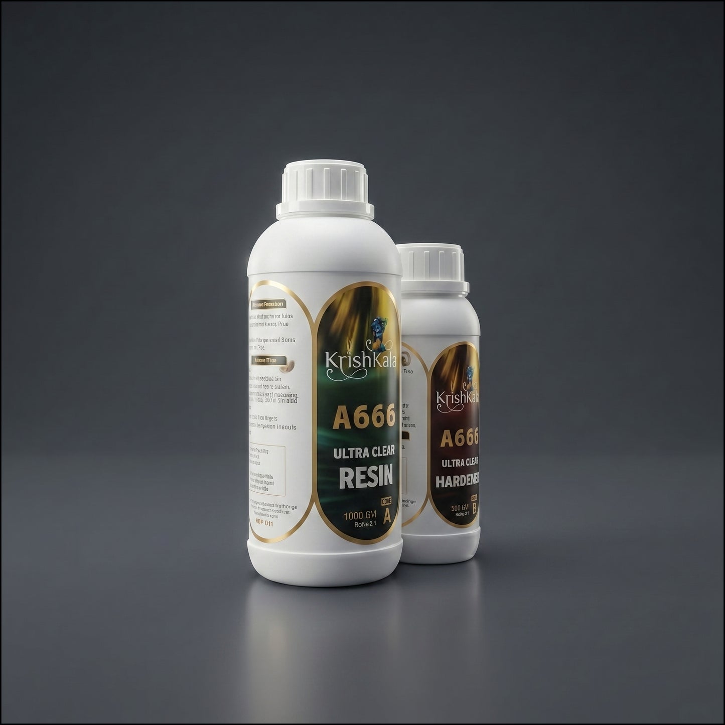 Krishkala Premium Crystal Clear Epoxy Resin Kit